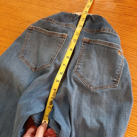 Jessica Simpson Over Belly Maternity Blue Jeans, Straight leg. Size Medium, - Picture 6 of 14